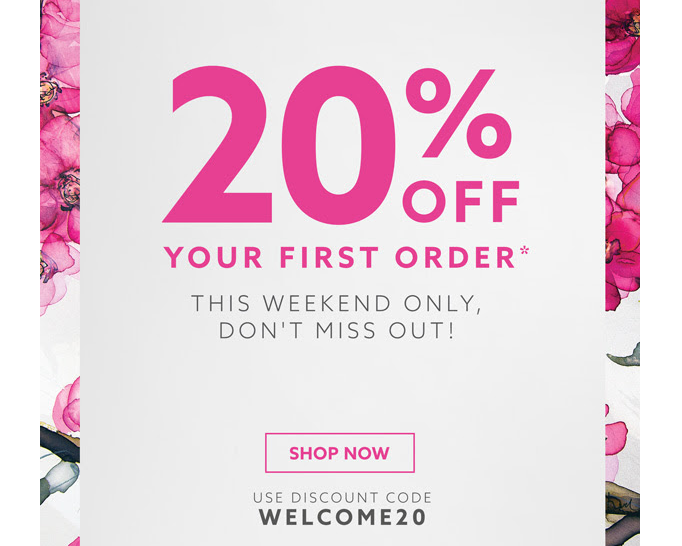 welcome email with discounts